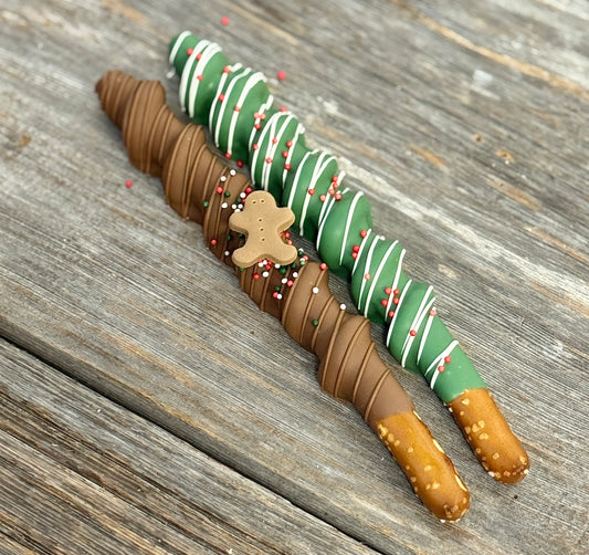 DUO DE BRETZELS au Caramel & Chocolat