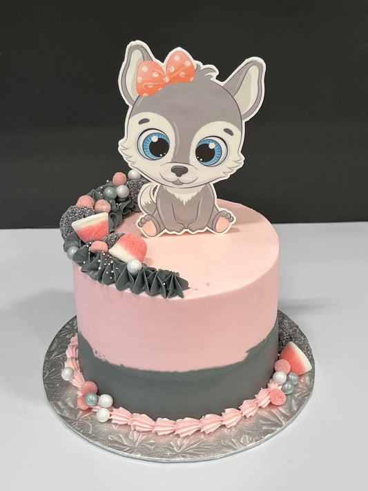 Gâteau thématique Imaginacake : Petite louve