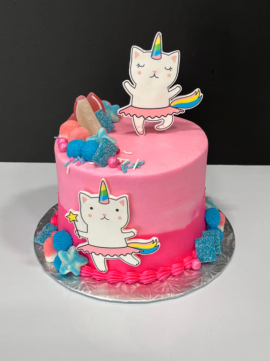 Gâteau thématique Imaginacake : Chat-corne