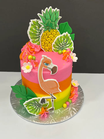 Gâteau thématique Imaginacake : Flamingo