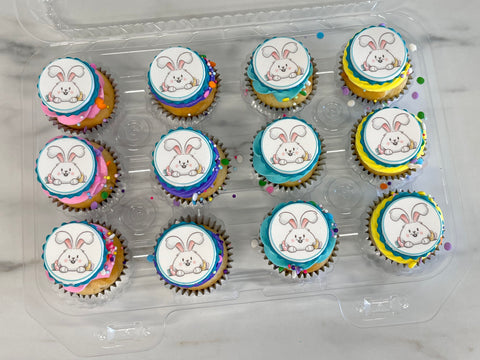 12 Minis cupcakes de Pâques: Lapinou