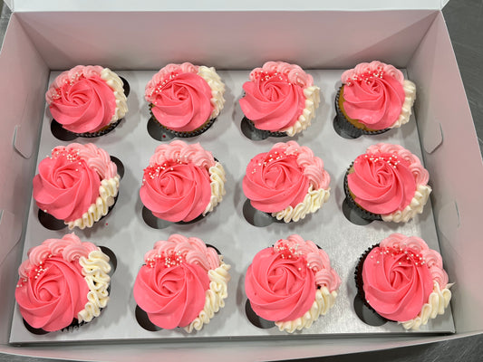 Les rosettes: Rose et blanc