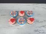 Cupcakes de St-Valentin Love et biscuits